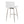 Mara - Upholstered Contemporary Fixed Height Counter Stool With Swivel (Set of 2) - White
