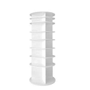 8 Tier Rotating Shoe Rack Tower with 360 Degree Spinning - White