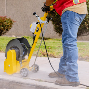 Electric 8” Concrete Scarifier Planer Grinder for Sidewalk Trip Hazard Repair, Traffic Line Removal