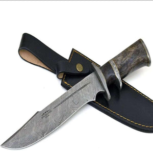 Enigma Survival Bowie Knife with Bone Handle - TRAPSKI