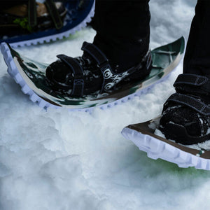 Crescent Moon Eva Foam Deck Recreational Running Snowshoes for Adults, Camo - TRAPSKI