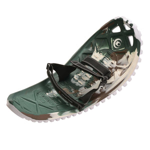 Crescent Moon Eva Foam Deck Recreational Running Snowshoes for Adults, Camo - TRAPSKI