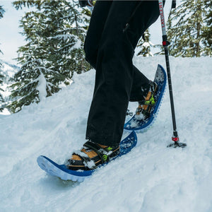 Crescent Moon Eva Foam Deck Recreational and Running Snowshoes for Adults, Red