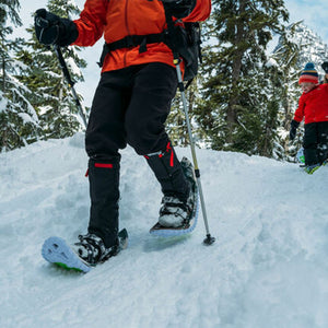 Crescent Moon Eva Foam Deck Recreational and Running Snowshoes for Adults, Red