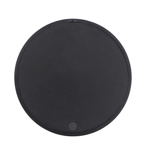 Circle Wall Mirror with Wooden Frame - Black, Light Brown, Dark Brown