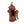 Red Fire Hydrant Water Fountain with Dog and Bird Accents - Red