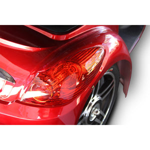 EWheels EW-36 3 Wheeled Wide Body Mobility Scooter w/ Anti Theft Alarm, Red