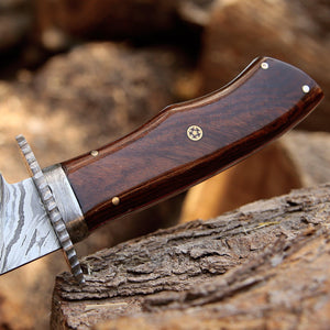Excelsior Hunting Knife with Exotic Rosewood Handle - TRAPSKI