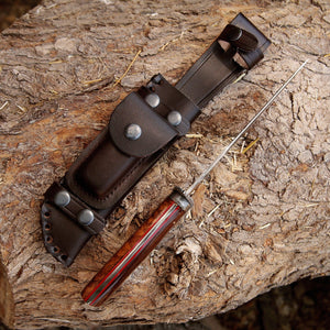 Excelsior Hunting Knife with Exotic Rosewood Handle - TRAPSKI