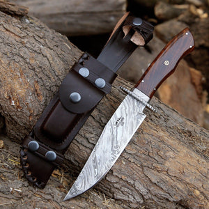 Excelsior Hunting Knife with Exotic Rosewood Handle - TRAPSKI