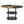 Diameter - Modern Splicing Circular Dining Table Double Layer Storage - Wood / Black