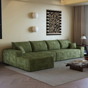 135" Cloud Sectional Couch with L-Shape Chaise