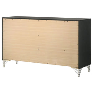 Malcolm - 6 Drawer Dresser Cabinet - Black