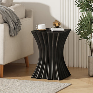 Outdoor Side Table, Wave Design End Table