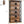 6 Tier Industrial Brown & Bookshelf With X Pattern Design - Rustic Brown
