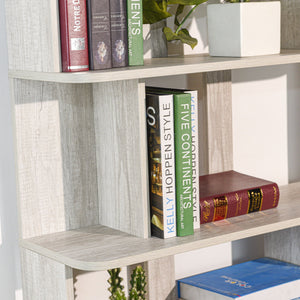Modern 5 Tier Open Storage Bookcase