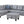 Irine - Sectional Sofa With Ottoman - Gray