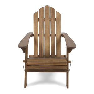 Aurascape Outdoor Acacia Wood Foldable Adirondack Chair