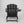 HDPE Folding Adirondack Chair with Dual Cup Holder - Black