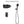 Concealed Shower System 2 Function Set With Control Valve - Matte Black