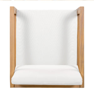 Outdoor Dining Chairs (Set of 2) with Acacia Wood Frame