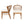 Outdoor Dining Chairs Set of 2, Acacia Wood Patio Chairs with Cushions