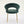 Velvet Fabric Dining Chair with Curved Backrest and Golden Metal Legs