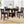 Danford - 5 Piece Counter Height Dining Set With Upholstered Stools - Espresso