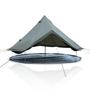 4 Season Bell Tent 13.1FT, Green Waterproof Glamping Yurt Tent
