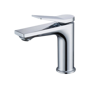 Chrome Single Hole Bathroom Faucet
