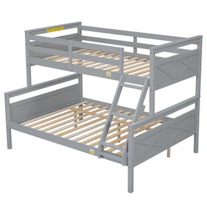 Bunk Bed With Ladder And Safety Guardrail