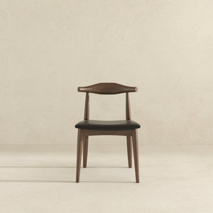 Destiny - Dining Chairs (Set of 2) - Black / Dark Brown