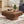 31.5 Inch Modern Handcraft Drum Coffee Table Walnut