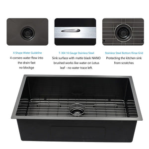 Undermount Kitchen Sink 16 Gauge Stainless Steel