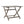 Blissique Outdoor Foldable Wood Dining Table With Slat Design