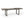 Outdoor Expandable Acacia Wood Dining Table With U-Shaped Leg