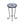 Patio Side Table, Blue+Black