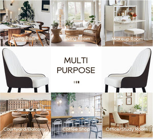 Modern Sponge-Filled Dining Chair, Solid Wood Metal Legs, Suitable For Restaurants, Living Rooms And Rooms (Set of 2)