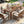 TREXM Patio Table and Chairs Set for 6 with Umbrella Hole
