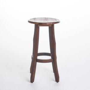 Primrose Outdoor Acacia Wood Barstools With Foot Rest (Set of 2) - Dark Brown