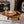 Round Retro Coffee With Solid Wood Legs