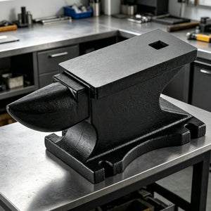 100 Lbs Single Horn Anvilб Counterop And Stable Base - Black