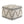 Sweeney Square Pouf Grey/Natural