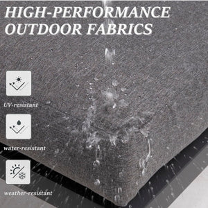 All-Weather Loveseat Sofa With Thick Cushions