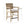 Cane Back Counter Stool With Upholstered Seat - Cream / Reclaimed Natural