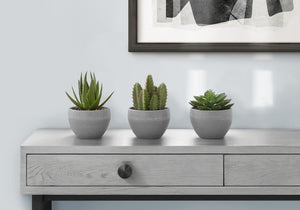 6" Tall Artificial Succulent Plant Set of 3
