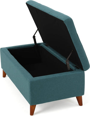 Tufted Ainsley Button Storage Ottoman Bench