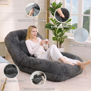 Human Dog Bed & Lazy Sofa - 5-Position Adjustable Floor Chair
