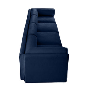Stylish Sofa With Storage Seat And Cylindrical Backrest