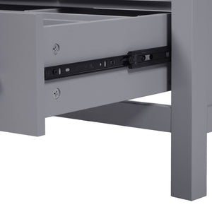 Bathroom Vanity With Integrated Undermount Ceramic Sink, 2 Doors And 1 Drawer, Soft Close Hinges